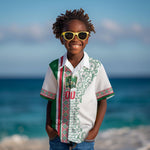 Algeria Tasqa n Umadal Custom Kid Hawaiian Shirt Amazigh Desert Pattern Edition