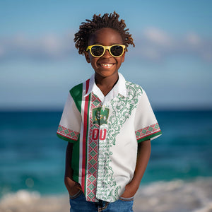 Algeria Tasqa n Umadal Custom Kid Hawaiian Shirt Amazigh Desert Pattern Edition