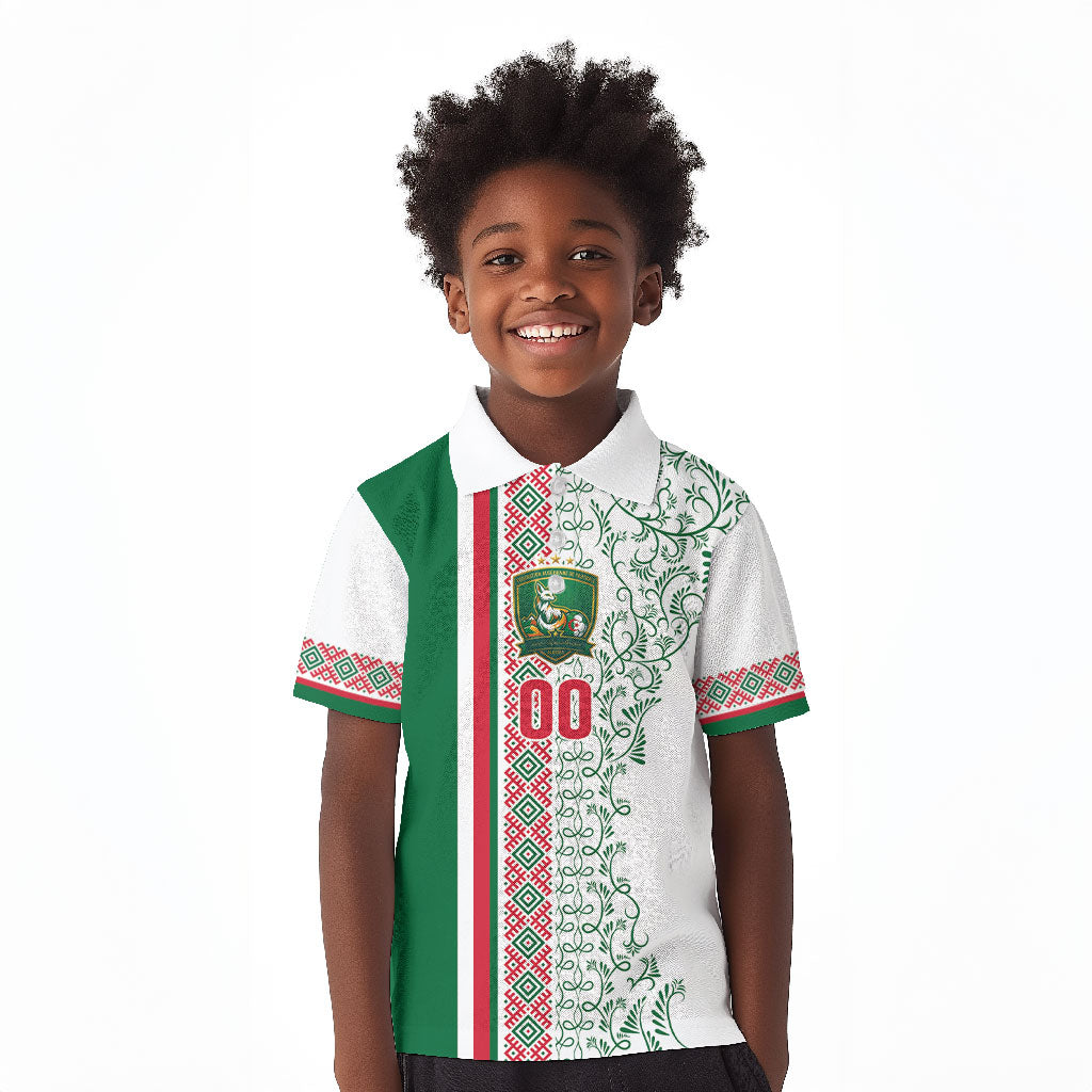 Algeria Tasqa n Umadal Custom Kid Polo Shirt Amazigh Desert Pattern Edition