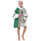 Algeria Tasqa n Umadal Custom Kid Wearable Blanket Hoodie Amazigh Desert Pattern Edition