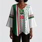 Algeria Tasqa n Umadal Custom Kimono Sleeve Blouse Amazigh Desert Pattern Edition
