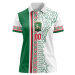 Algeria Tasqa n Umadal Custom Women Polo Shirt Amazigh Desert Pattern Edition