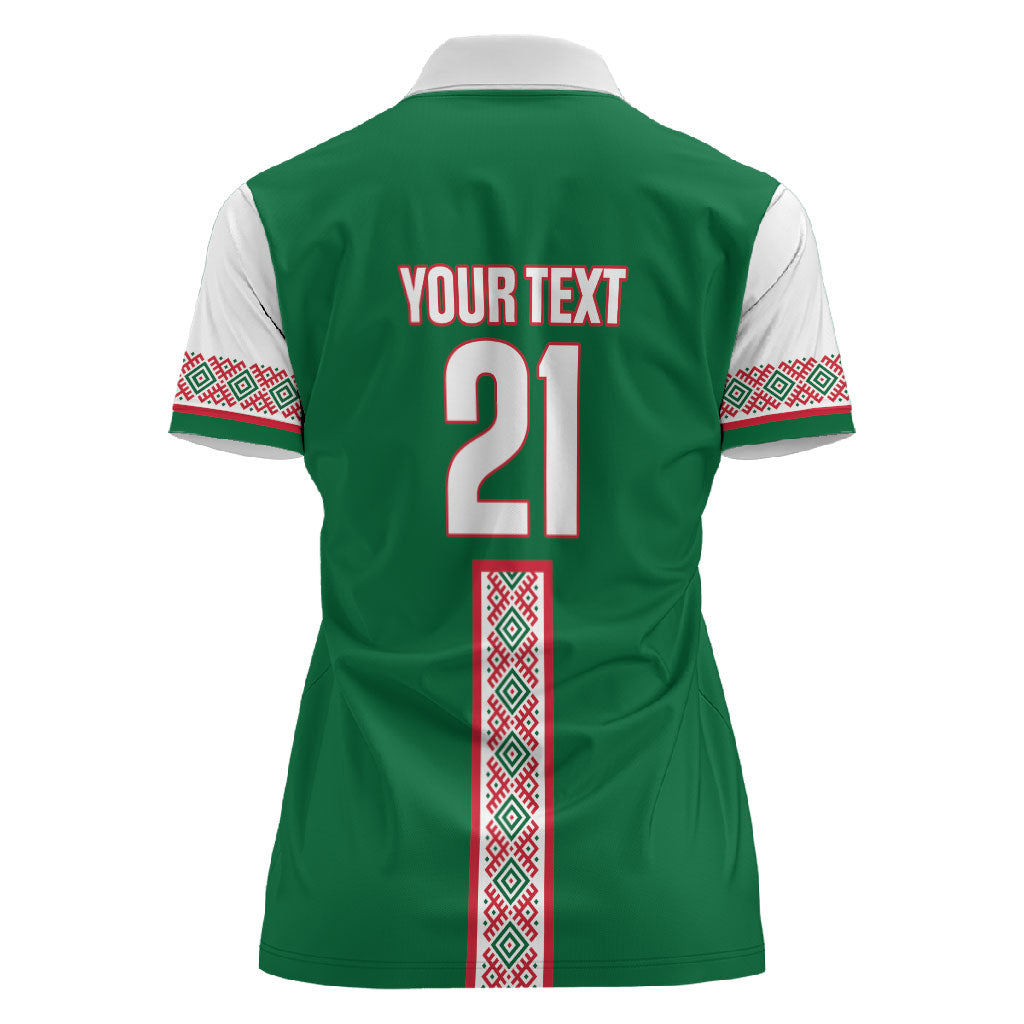 Algeria Tasqa n Umadal Custom Women Polo Shirt Amazigh Desert Pattern Edition