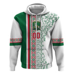 Algeria Tasqa n Umadal Custom Zip Hoodie Amazigh Desert Pattern Edition