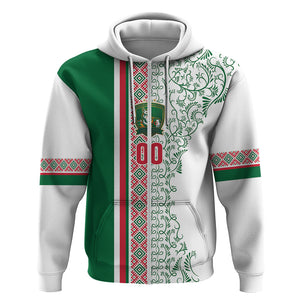 Algeria Tasqa n Umadal Custom Zip Hoodie Amazigh Desert Pattern Edition