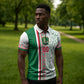 Algeria Tasqa n Umadal Custom Zipper Polo Shirt Amazigh Desert Pattern Edition