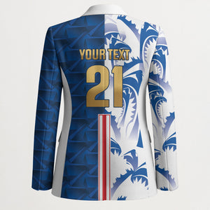 Cabo Verde Kopa di Mundu Custom Blazer Atlantic Waves Blue Edition