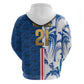 Cabo Verde Kopa di Mundu Custom Hoodie Atlantic Waves Blue Edition