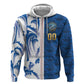 Cabo Verde Kopa di Mundu Custom Hoodie Atlantic Waves Blue Edition
