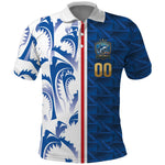 Cabo Verde Kopa di Mundu Custom Polo Shirt Atlantic Waves Blue Edition