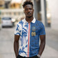 Cabo Verde Kopa di Mundu Custom Polo Shirt Atlantic Waves Blue Edition