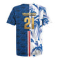 Cabo Verde Kopa di Mundu Custom Rugby Jersey Atlantic Waves Blue Edition