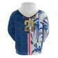 Cabo Verde Kopa di Mundu Custom Zip Hoodie Atlantic Waves Blue Edition