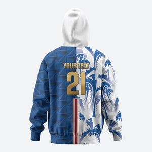 Cabo Verde Kopa di Mundu Custom Zip Hoodie Atlantic Waves Blue Edition