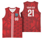 Cabo Verde Kopa di Mundu Custom Basketball Jersey Atlantic Waves Red Edition