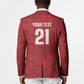 Cabo Verde Kopa di Mundu Custom Blazer Atlantic Waves Red Edition
