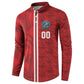 Cabo Verde Kopa di Mundu Custom Button Sweatshirt Atlantic Waves Red Edition