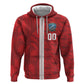 Cabo Verde Kopa di Mundu Custom Hoodie Atlantic Waves Red Edition