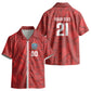 Cabo Verde Kopa di Mundu Custom Kid Hawaiian Shirt Atlantic Waves Red Edition LT9