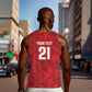 Cabo Verde Kopa di Mundu Custom Men Tank Top Atlantic Waves Red Edition