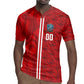 Cabo Verde Kopa di Mundu Custom Rugby Jersey Atlantic Waves Red Edition