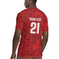 Cabo Verde Kopa di Mundu Custom Rugby Jersey Atlantic Waves Red Edition
