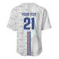 Cabo Verde Kopa di Mundu Custom Baseball Jersey Atlantic Waves White Edition