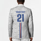 Cabo Verde Kopa di Mundu Custom Blazer Atlantic Waves White Edition