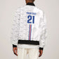 Cabo Verde Kopa di Mundu Custom Bomber Jacket Atlantic Waves White Edition