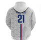 Cabo Verde Kopa di Mundu Custom Hoodie Atlantic Waves White Edition