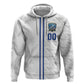 Cabo Verde Kopa di Mundu Custom Hoodie Atlantic Waves White Edition
