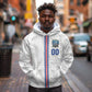 Cabo Verde Kopa di Mundu Custom Hoodie Atlantic Waves White Edition