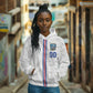 Cabo Verde Kopa di Mundu Custom Hoodie Atlantic Waves White Edition