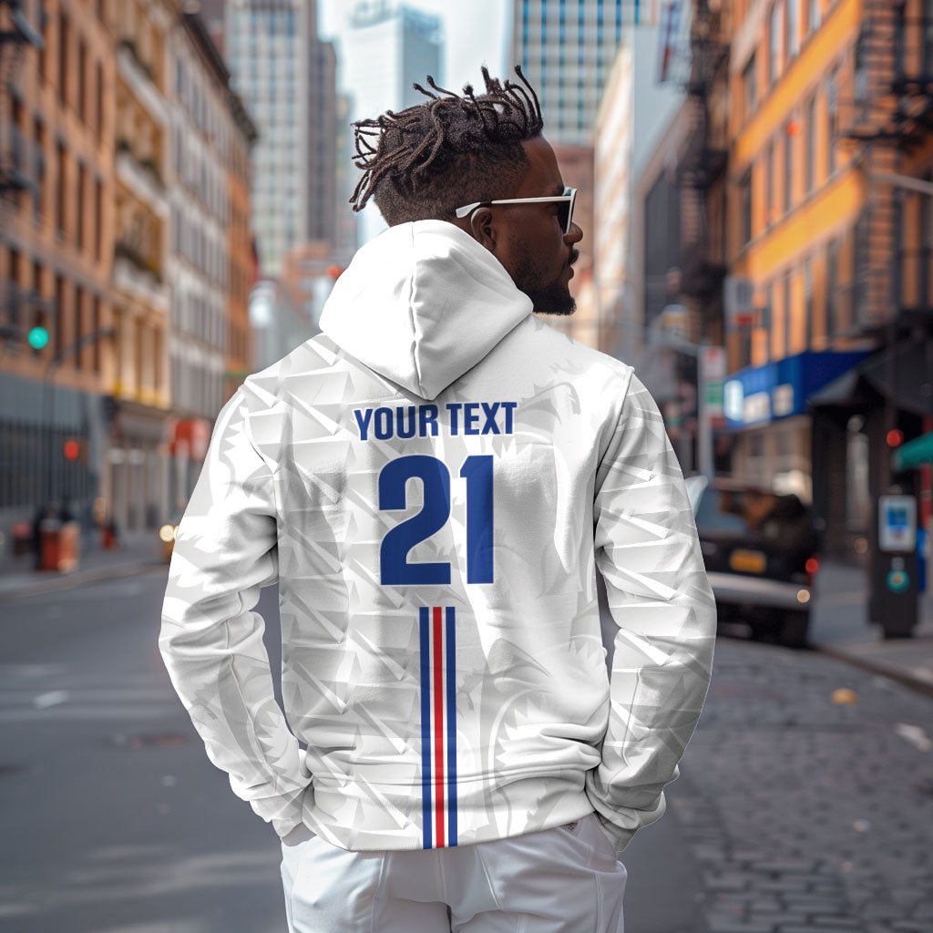 Cabo Verde Kopa di Mundu Custom Hoodie Atlantic Waves White Edition