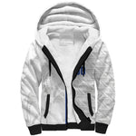 Cabo Verde Kopa di Mundu Custom Sherpa Hoodie Atlantic Waves White Edition