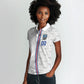 Cabo Verde Kopa di Mundu Custom Women Polo Shirt Atlantic Waves White Edition