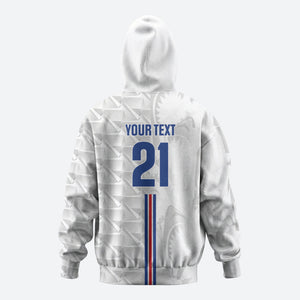 Cabo Verde Kopa di Mundu Custom Zip Hoodie Atlantic Waves White Edition