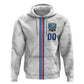 Cabo Verde Kopa di Mundu Custom Zip Hoodie Atlantic Waves White Edition
