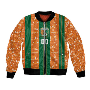 Cote d'Ivoire N'glo Wa Klo Custom Bomber Jacket Baoule Textile Edition