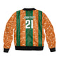 Cote d'Ivoire N'glo Wa Klo Custom Bomber Jacket Baoule Textile Edition
