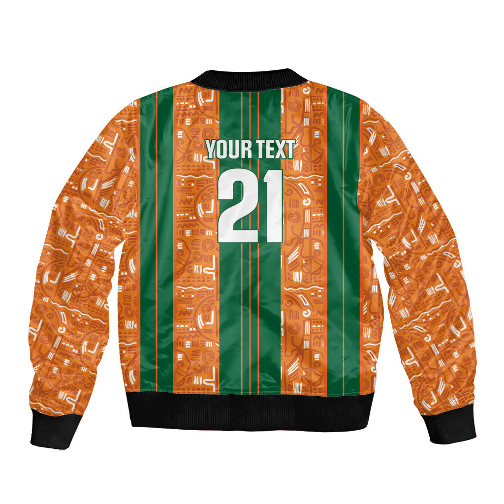 Cote d'Ivoire N'glo Wa Klo Custom Bomber Jacket Baoule Textile Edition