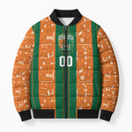 Cote d'Ivoire N'glo Wa Klo Custom Bomber Puffer Jacket Baoule Textile Edition