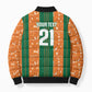 Cote d'Ivoire N'glo Wa Klo Custom Bomber Puffer Jacket Baoule Textile Edition