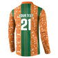 Cote d'Ivoire N'glo Wa Klo Custom Button Sweatshirt Baoule Textile Edition