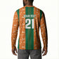 Cote d'Ivoire N'glo Wa Klo Custom Button Sweatshirt Baoule Textile Edition