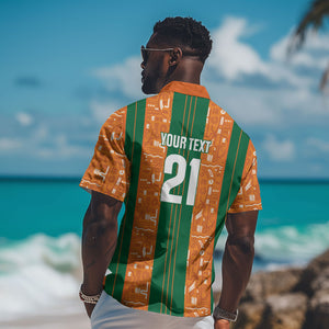 Cote d'Ivoire N'glo Wa Klo Custom Hawaiian Shirt Baoule Textile Edition