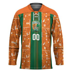Cote d'Ivoire N'glo Wa Klo Custom Hockey Jersey Baoule Textile Edition