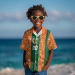 Cote d'Ivoire N'glo Wa Klo Custom Kid Hawaiian Shirt Baoule Textile Edition