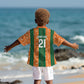 Cote d'Ivoire N'glo Wa Klo Custom Kid Hawaiian Shirt Baoule Textile Edition