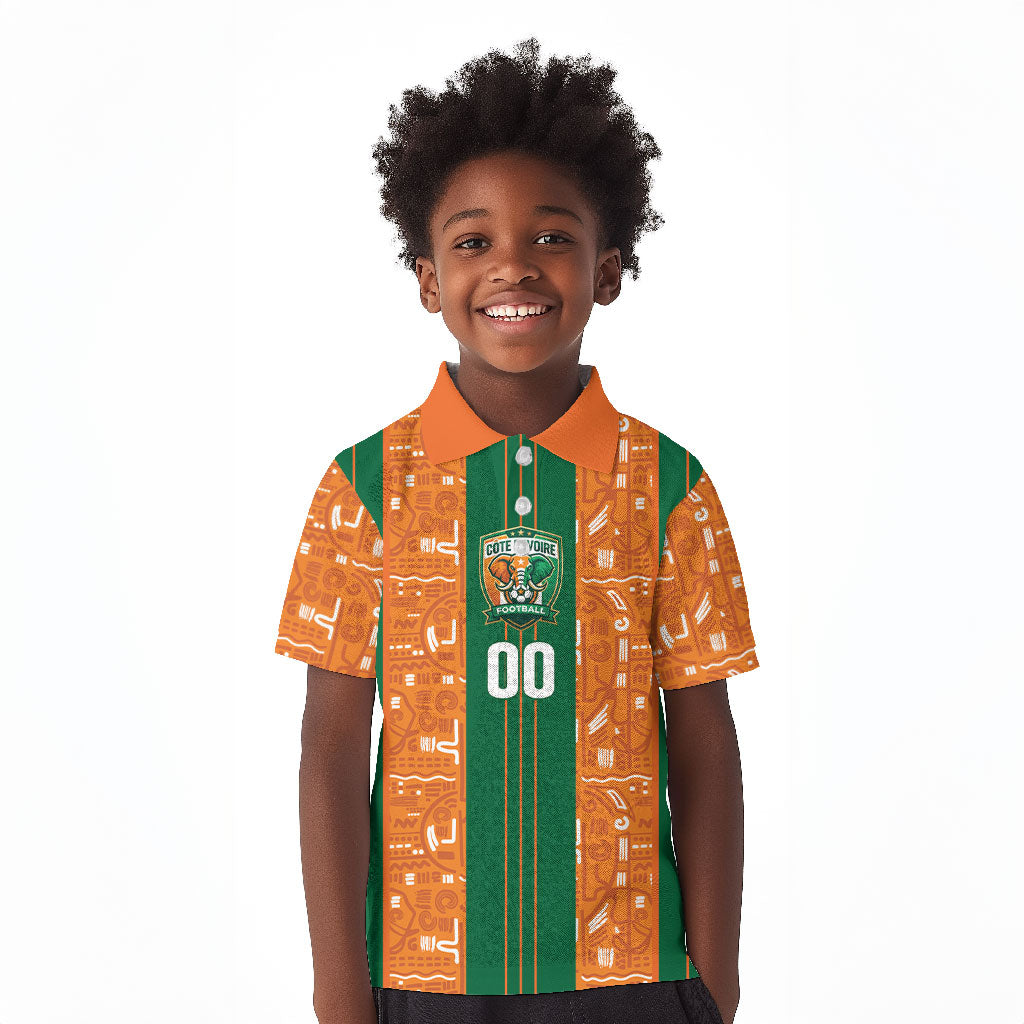 Cote d'Ivoire N'glo Wa Klo Custom Kid Polo Shirt Baoule Textile Edition